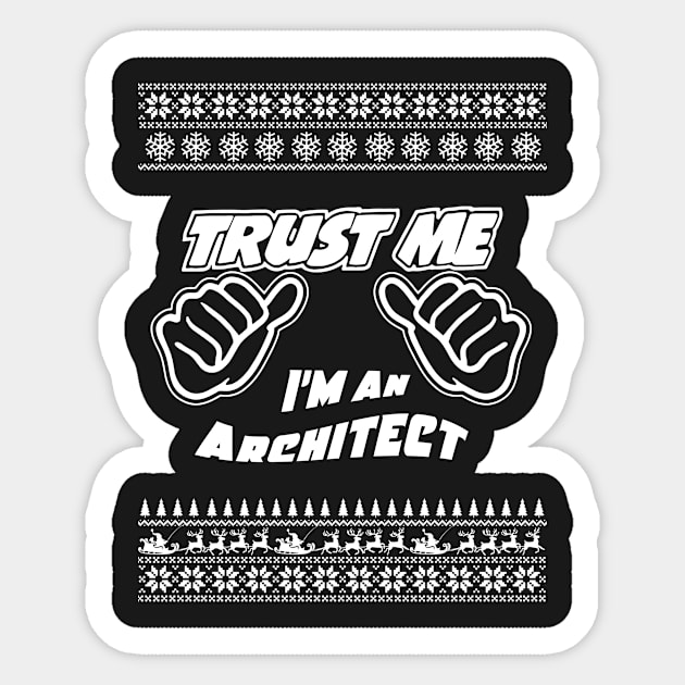 Trust Me, I’m an ARCHITECT – Merry Christmas Sticker by irenaalison